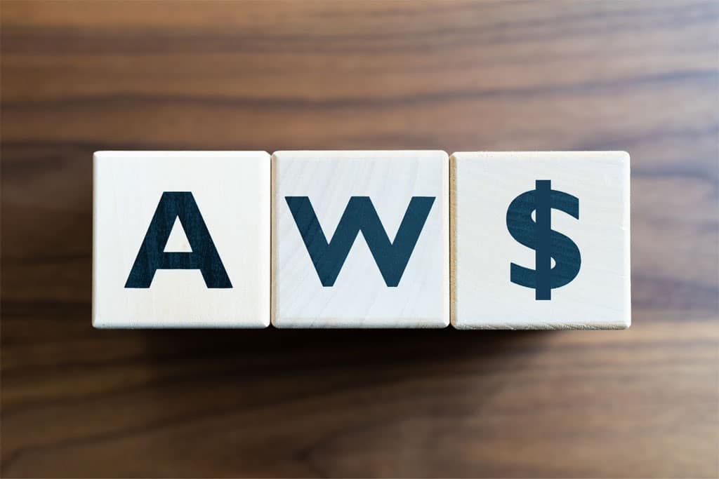 scrabble tiles spelling out A-W-S>