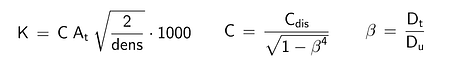 flow based on the pressure differential formula